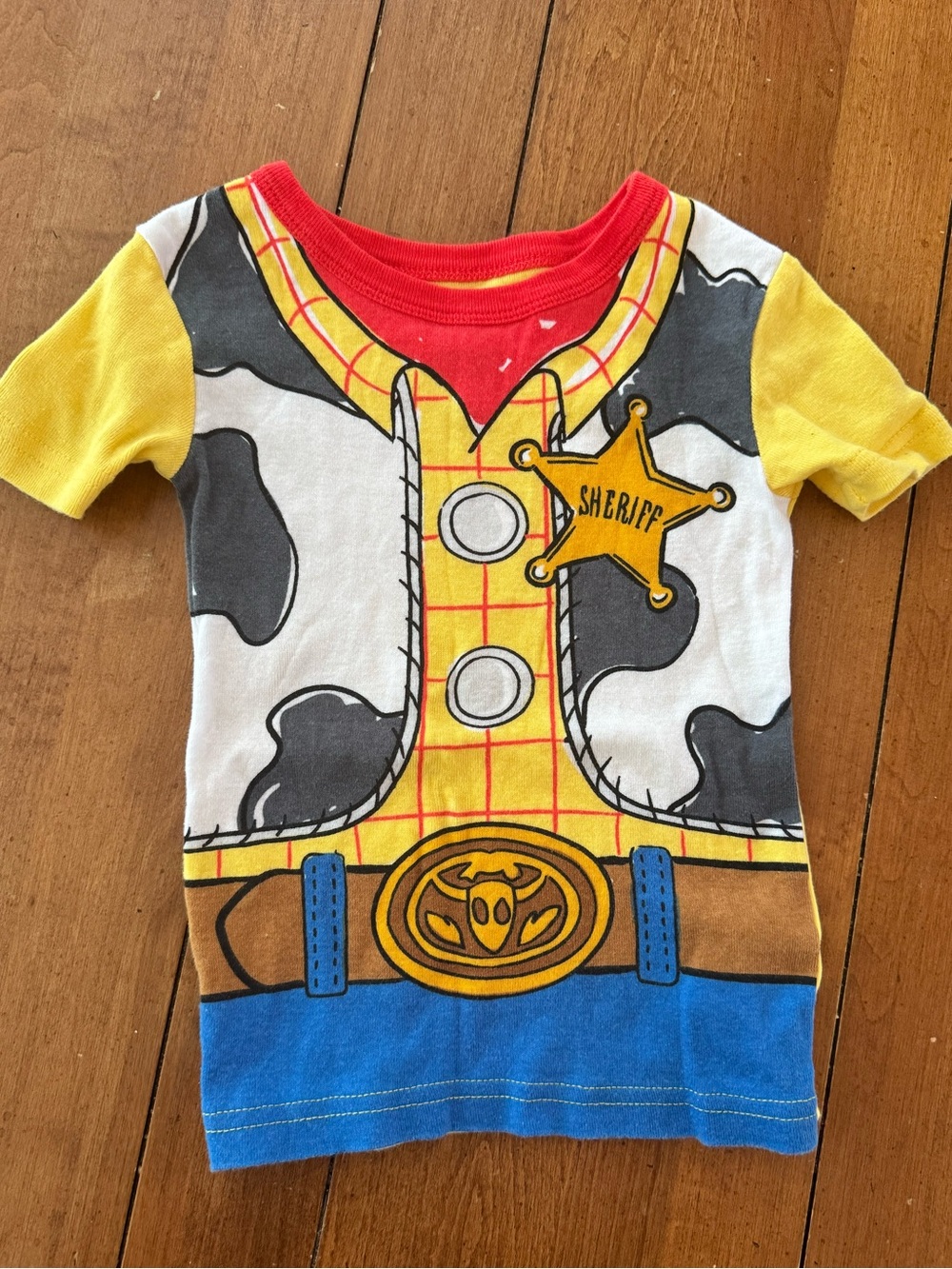 Disney Toy Story Pajama Top Woody & Buzz Lightyear Costume Shirts, Size 3T - Picture 7 of 11